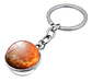 Llavero Hombres Mujeres Planeta Luna Sol Cristal Doble Cara - Miniatura 14