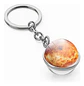 Llavero Hombres Mujeres Planeta Luna Sol Cristal Doble Cara - Miniatura 15