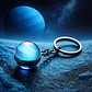 Llavero Hombres Mujeres Planeta Luna Sol Cristal Doble Cara - Miniatura 21