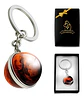 Llavero Hombres Mujeres Planeta Luna Sol Cristal Doble Cara - Miniatura 28