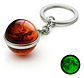 Llavero Hombres Mujeres Planeta Luna Sol Cristal Doble Cara - Miniatura 29