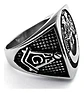 Anillo Color Plata Acero Inoxidable Mason 32 Aguila Hombre - Miniatura 2