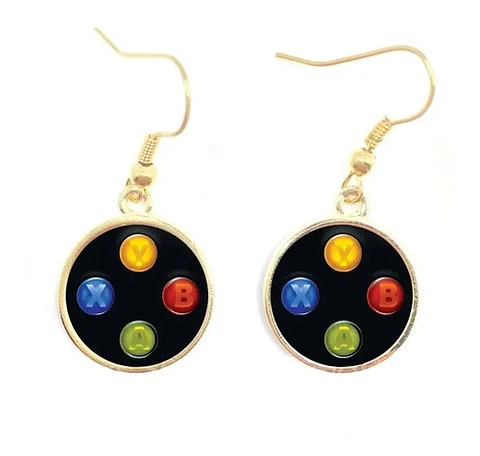 Aretes Pendientes Control De Videojuegos Mujer