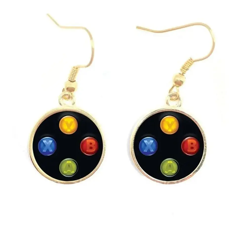 Aretes Pendientes Control De Videojuegos Mujer 2