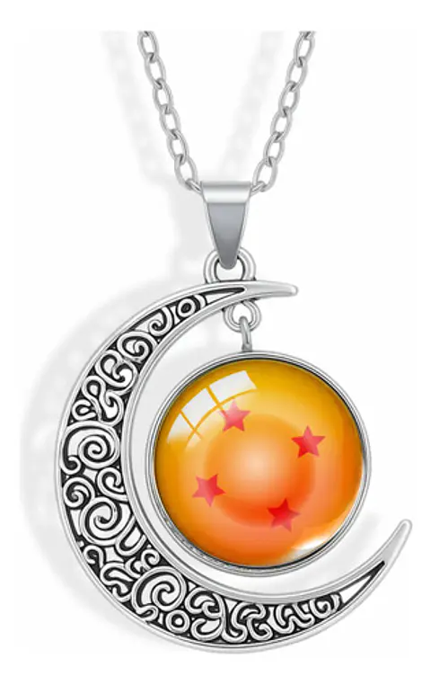 Collar Para Mujer Dije Luna Esfera Dragon Ball Z Anime