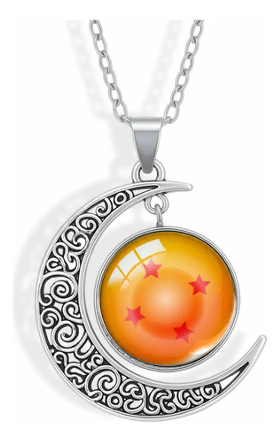 Collar Para Mujer Dije Luna Esfera Dragon Ball Z Anime 1