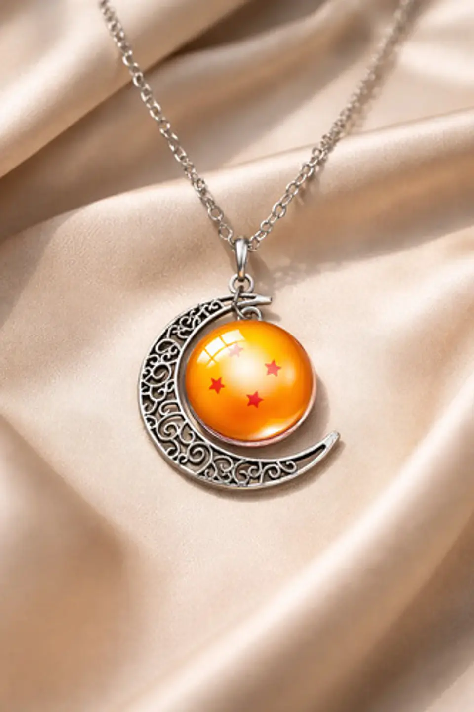 Collar Para Mujer Dije Luna Esfera Dragon Ball Z Anime 3