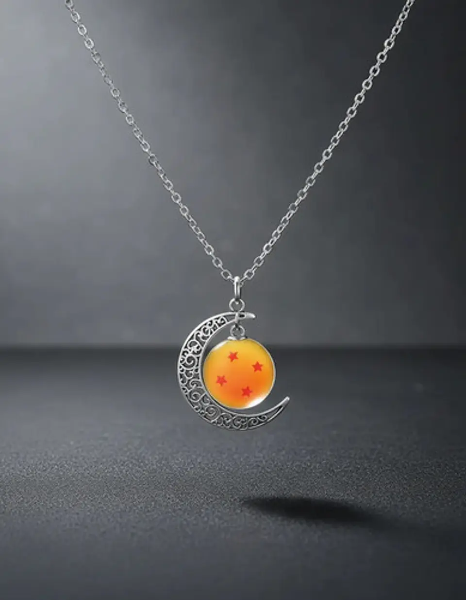 Collar Para Mujer Dije Luna Esfera Dragon Ball Z Anime 4
