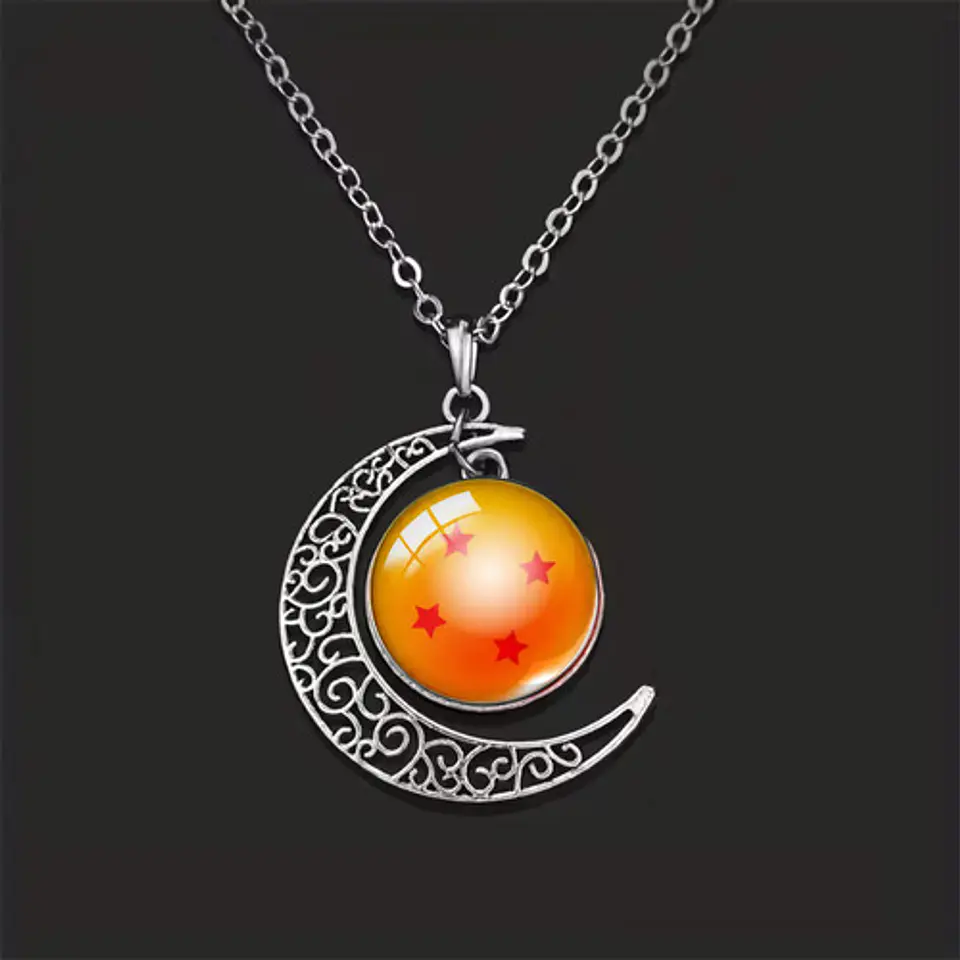 Collar Para Mujer Dije Luna Esfera Dragon Ball Z Anime 5