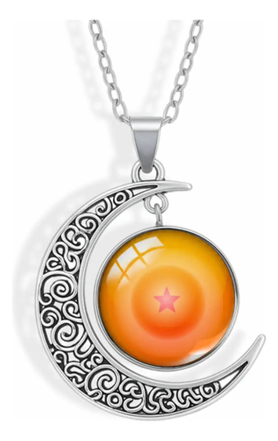 Collar Para Mujer Dije Luna Esfera Dragon Ball Z Anime 8