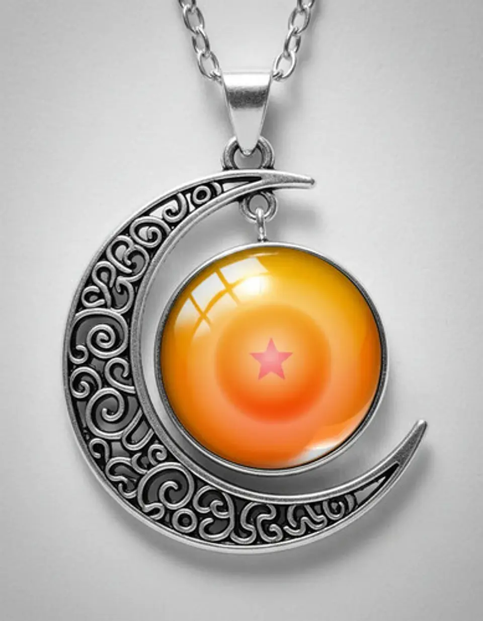 Collar Para Mujer Dije Luna Esfera Dragon Ball Z Anime 9