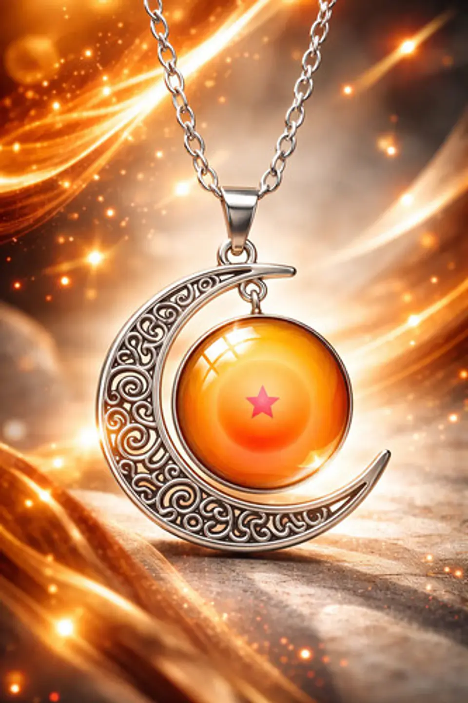 Collar Para Mujer Dije Luna Esfera Dragon Ball Z Anime 13