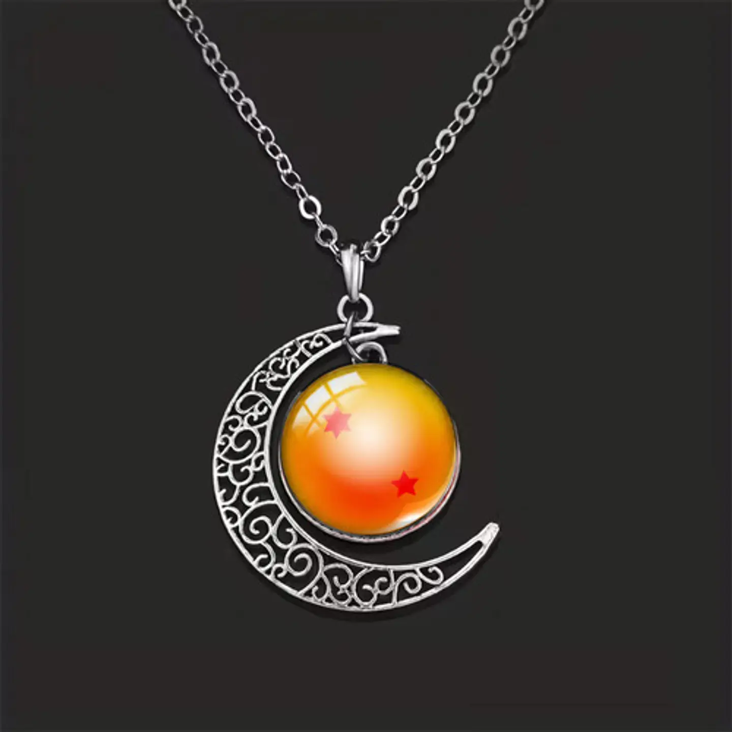 Collar Para Mujer Dije Luna Esfera Dragon Ball Z Anime 17