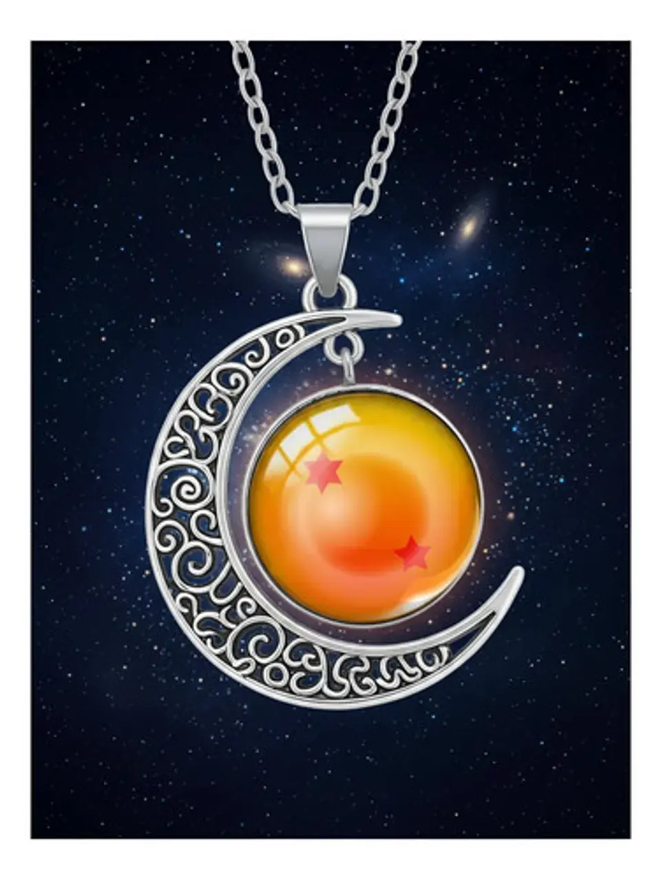 Collar Para Mujer Dije Luna Esfera Dragon Ball Z Anime 18