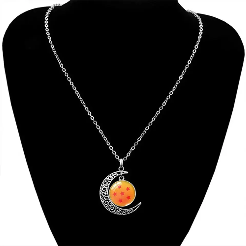 Collar Para Mujer Dije Luna Esfera Dragon Ball Z Anime 31