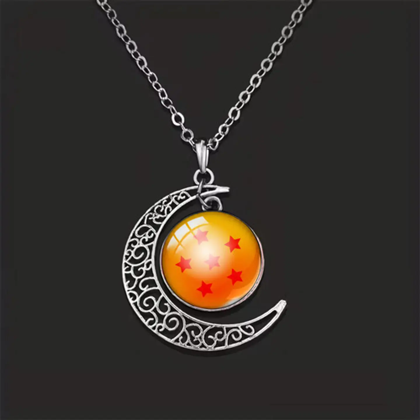 Collar Para Mujer Dije Luna Esfera Dragon Ball Z Anime 34