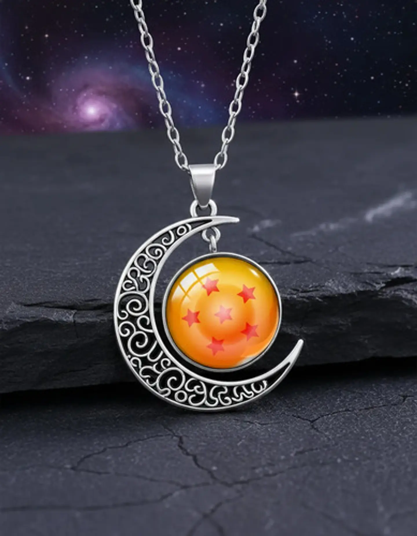 Collar Para Mujer Dije Luna Esfera Dragon Ball Z Anime 36