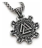 Collar Vikingo En Acero Para Hombres Dije Valknut Valhalla - Miniatura 1