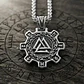 Collar Vikingo En Acero Para Hombres Dije Valknut Valhalla - Miniatura 2