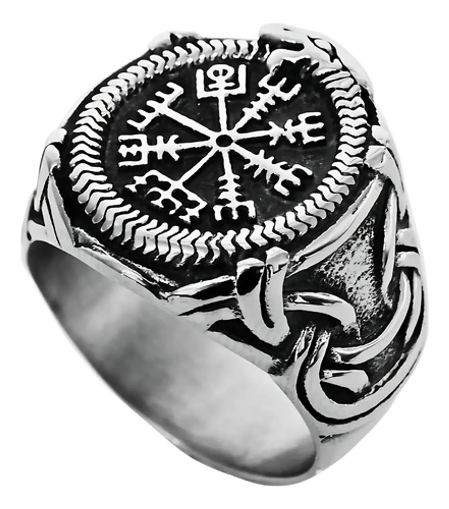 Anillo Mjolnir Amuleto Vikingo Odin Acero Inoxidable Hombre 3