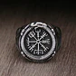 Anillo Mjolnir Amuleto Vikingo Odin Acero Inoxidable Hombre - Miniatura 9