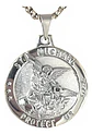 Collar Dije San Miguel Color Oro Acero Inoxidable Hombre - Miniatura 10