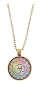Collar Dije Cristal Henna Yaga Om Budista Para Hombre Mujer - Miniatura 4