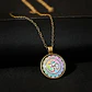 Collar Dije Cristal Henna Yaga Om Budista Para Hombre Mujer - Miniatura 5