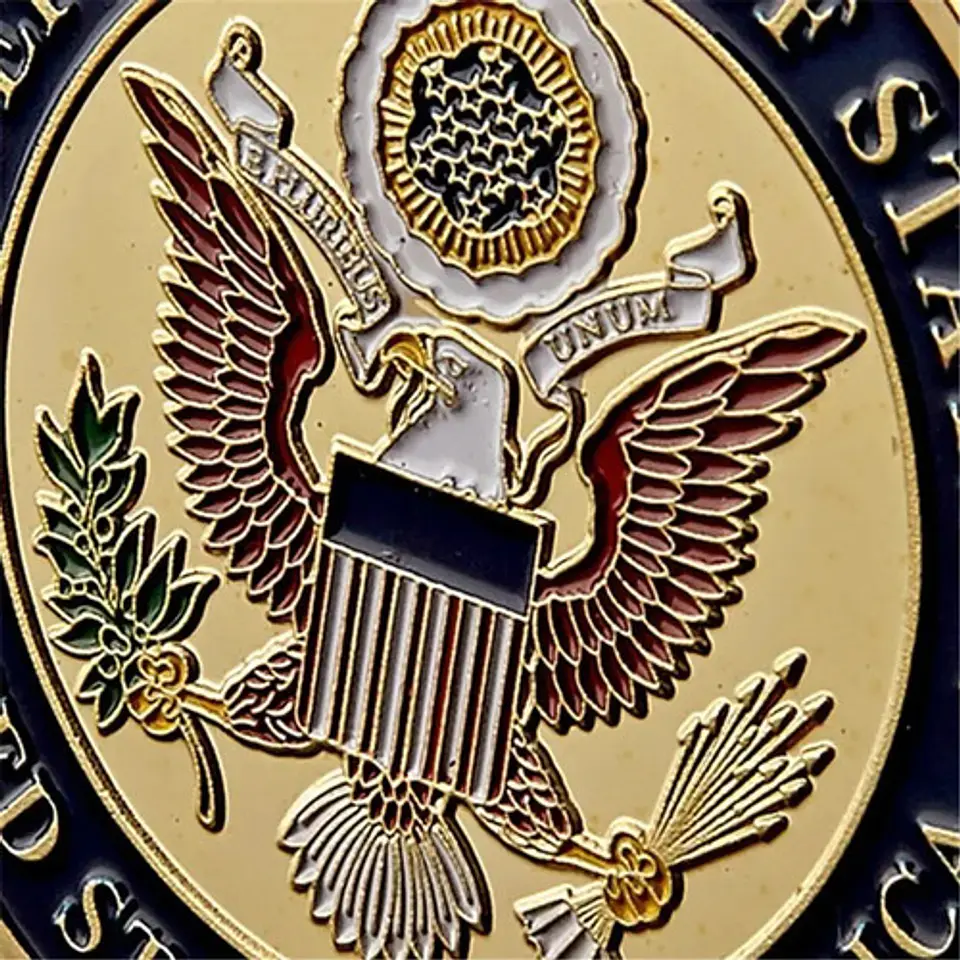Moneda Conmemorativa Torre Francia París Departamento Ee.uu 9