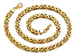 Cadena 6mm Color Oro Acero Inoxidable 60 Cm Bizantina Hombre - Miniatura 4