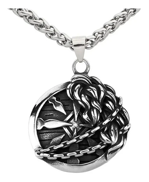 Collar Nórdico Vikingo Amuleto Acero Inoxidable Para Hombre