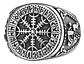 Anillo Mjolnir Valknut Vikingo Acero Inoxidable Para Hombre - Miniatura 1