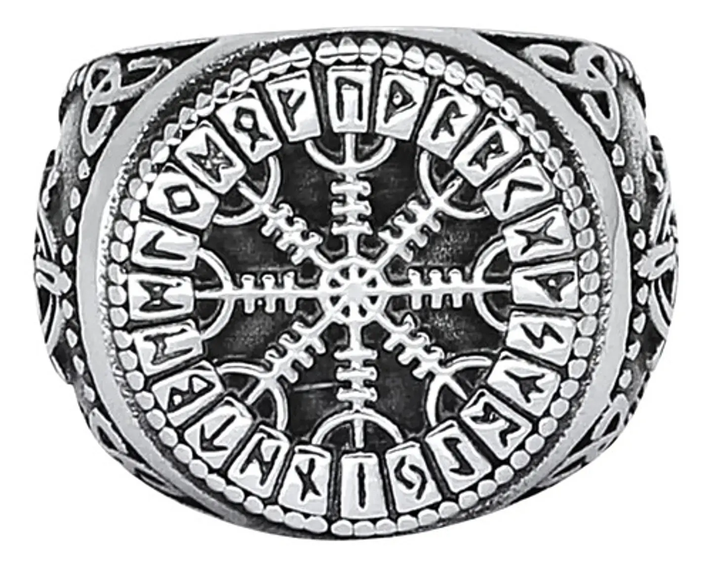 Anillo Mjolnir Valknut Vikingo Acero Inoxidable Para Hombre 2