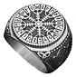 Anillo Mjolnir Valknut Vikingo Acero Inoxidable Para Hombre - Miniatura 3