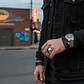 Anillo Para Hombre Cráneo Santa Muerte De Acero Color Plata - Miniatura 8