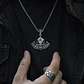 Collar Para Hombre Y Mujer Dije Thor Mjolnir Vikingo Valknut Plateado - Miniatura 4
