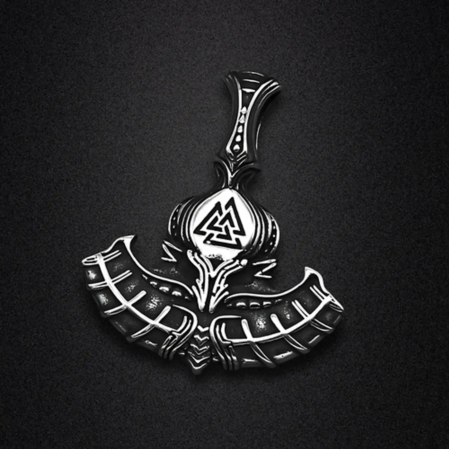 Collar Para Hombre Y Mujer Dije Thor Mjolnir Vikingo Valknut Plateado 7