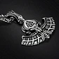 Collar Para Hombre Y Mujer Dije Thor Mjolnir Vikingo Valknut Plateado - Miniatura 9