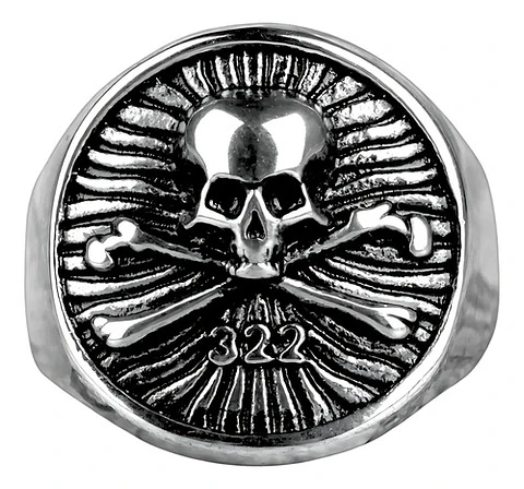 Anillo Calavera Craneo Color Plata Acero Inoxidable Hombre