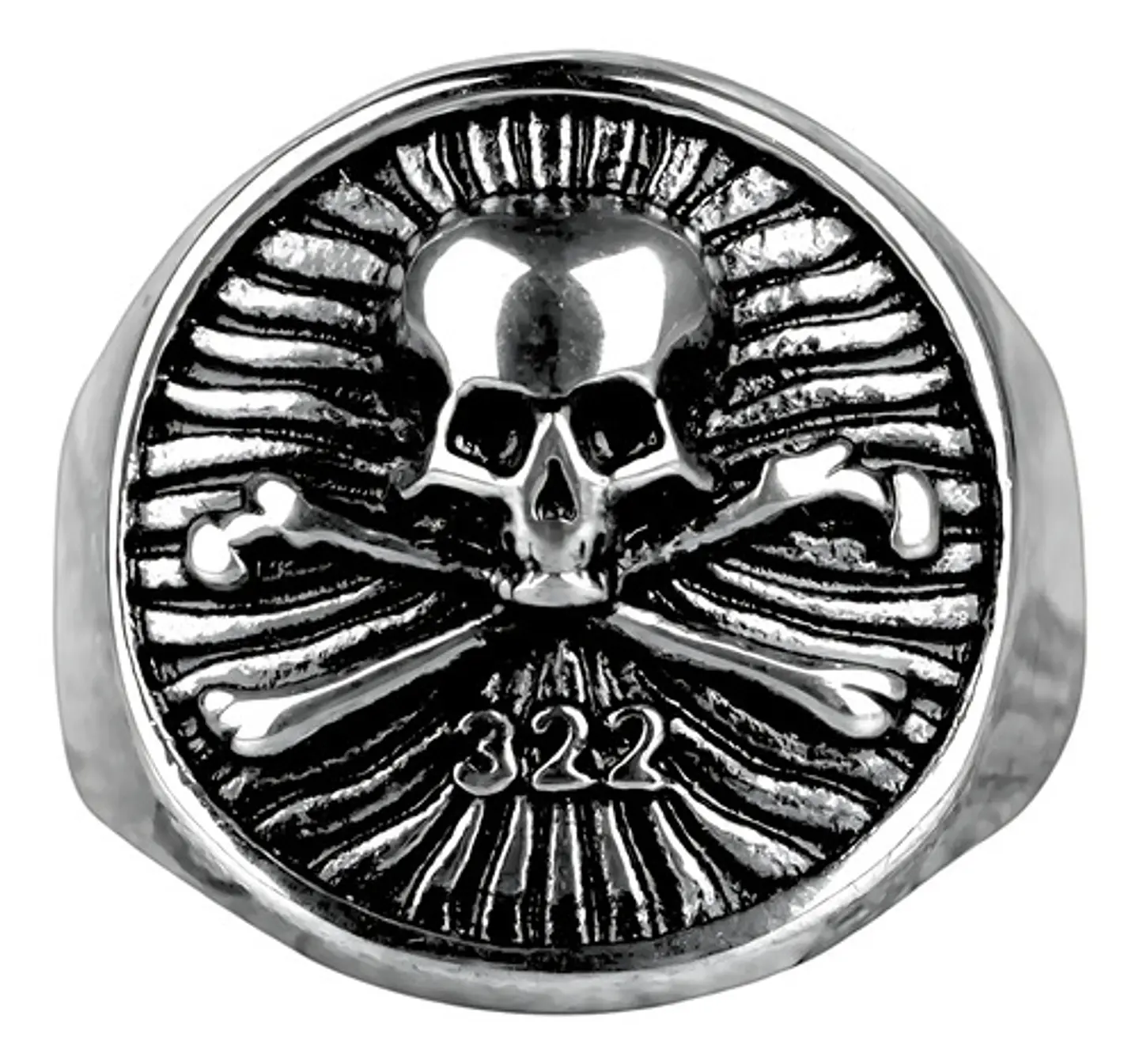 Anillo Calavera Craneo Color Plata Acero Inoxidable Hombre 2