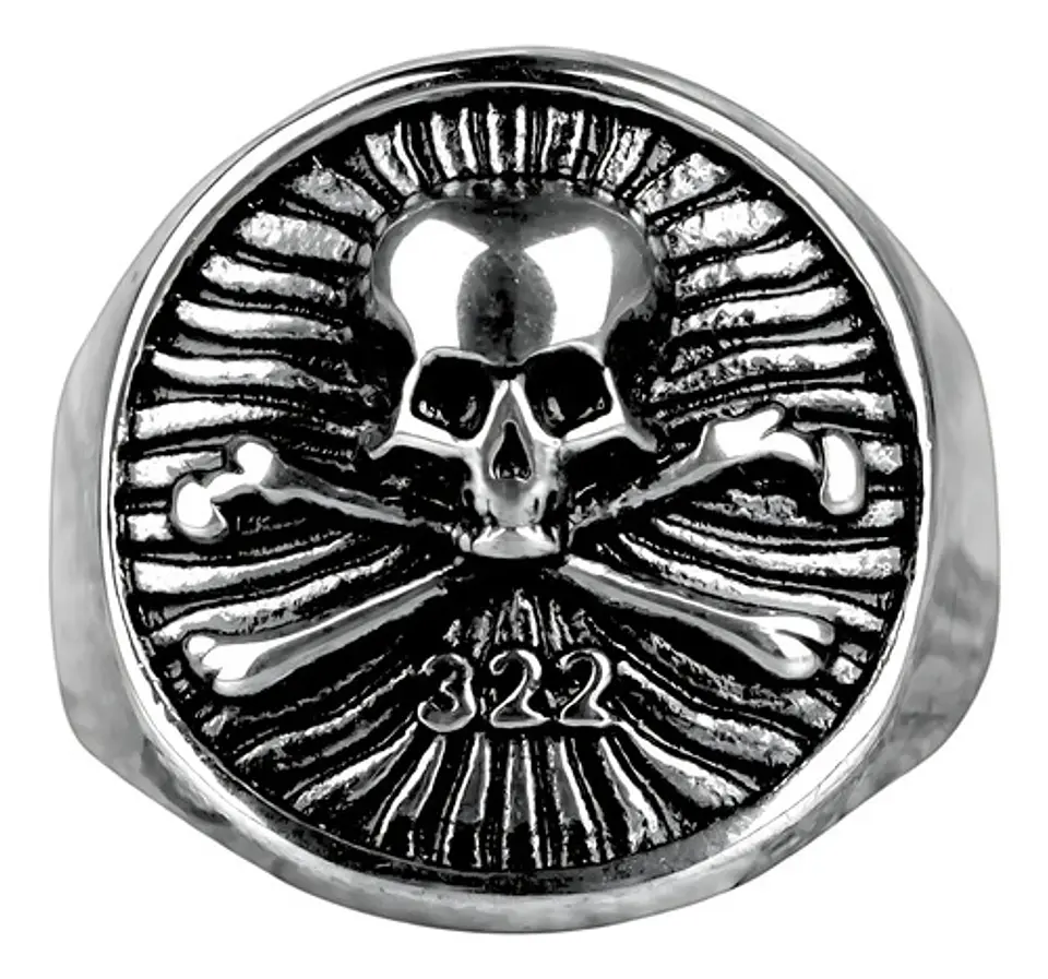Anillo Calavera Craneo Color Plata Acero Inoxidable Hombre 2