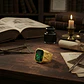 Anillo Para Hombre Masón Logia Con Piedra Cz Acero Color Oro - Miniatura 18