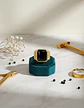 Anillo Para Hombre Masón Logia Con Piedra Cz Acero Color Oro - Miniatura 25