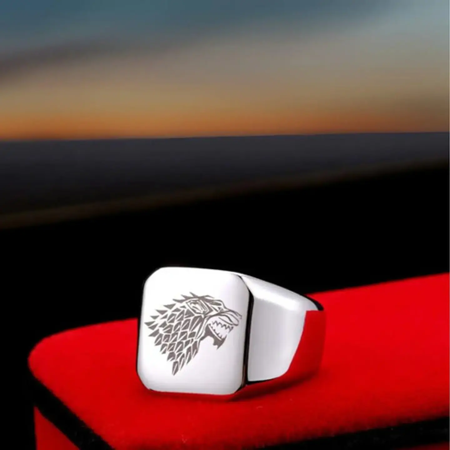 Anillo Color Plata Game Of Thrones Acero Inoxidable Hombre 6