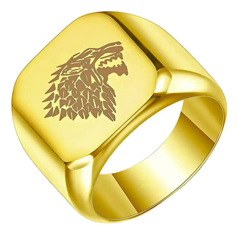 Anillo Color Plata Game Of Thrones Acero Inoxidable Hombre 8