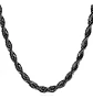 Cadena Soga 4 Mm Color Oro Acero 50 Cm Trenzada Hombre Mujer - Miniatura 11