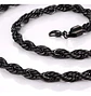 Cadena Soga 4 Mm Color Oro Acero 50 Cm Trenzada Hombre Mujer - Miniatura 13