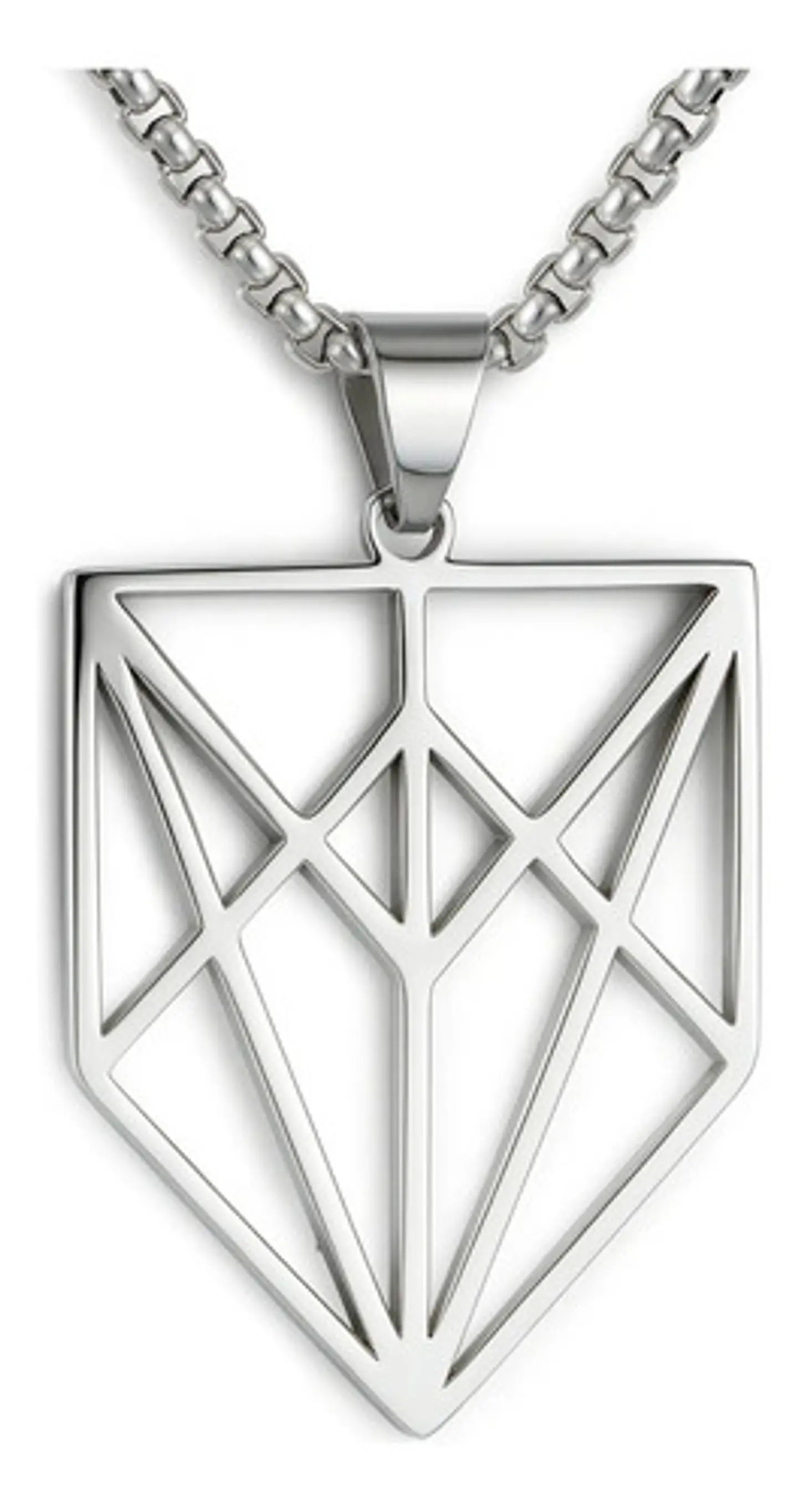Collar Acero Inoxidable Color Plata Codex Aristarco Mujer 1