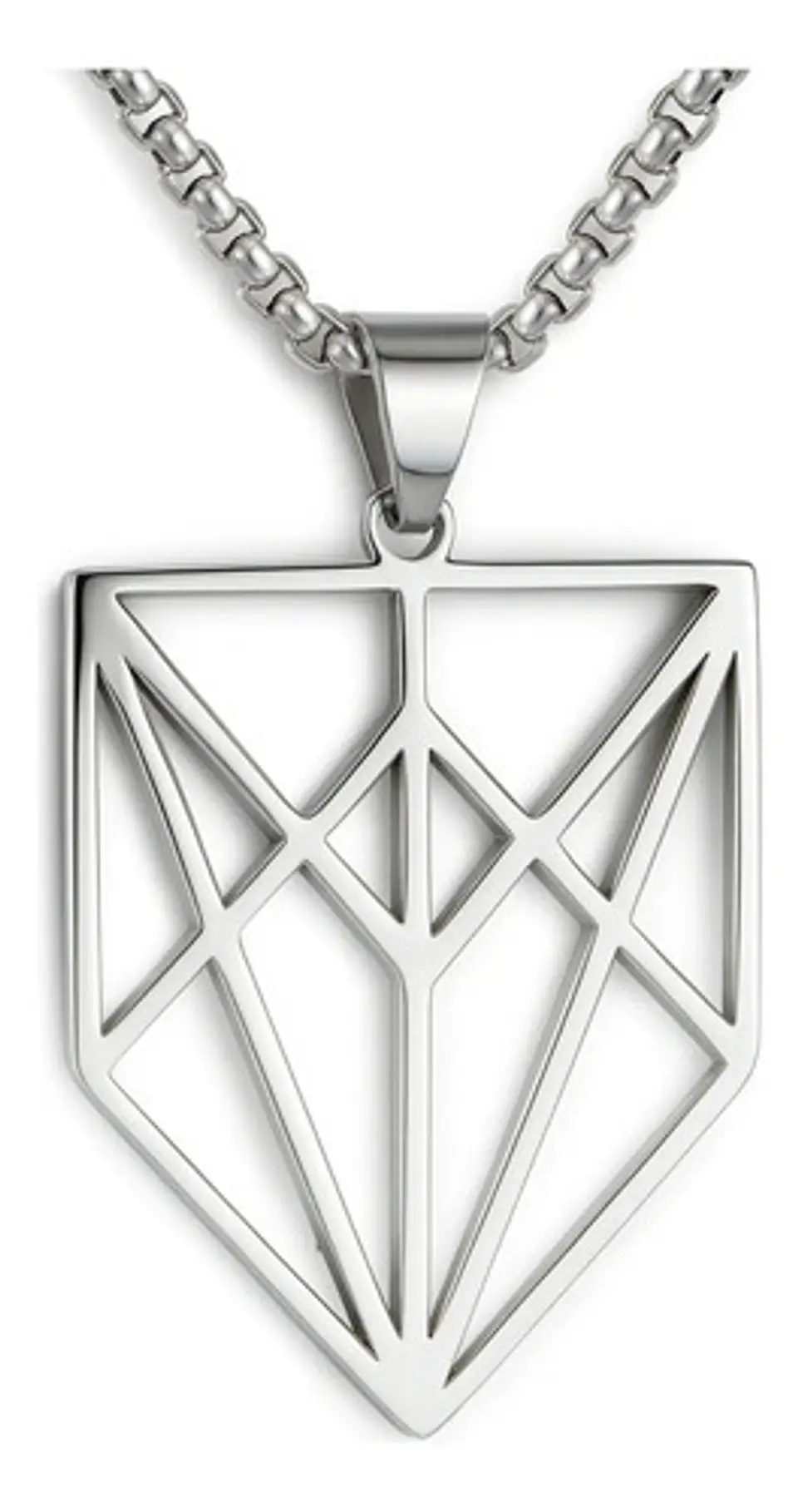 Collar Acero Inoxidable Color Plata Codex Aristarco Mujer 1