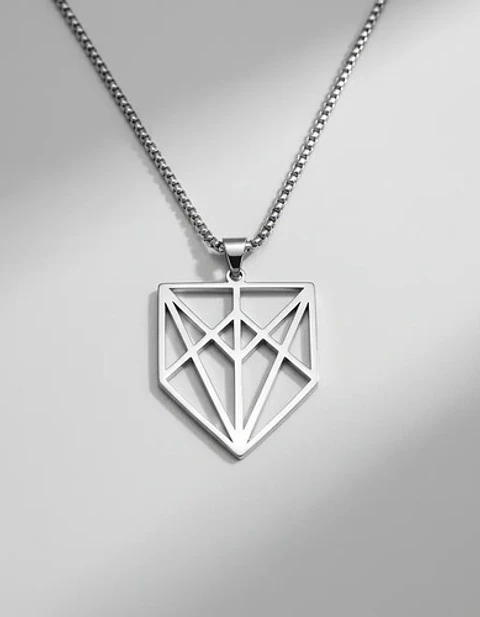 Collar Acero Inoxidable Color Plata Codex Aristarco Mujer